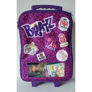 NEW Bratz Study Abroad with Yasmin Doll Rolling Suitcase Bag Luggage Ext Handle